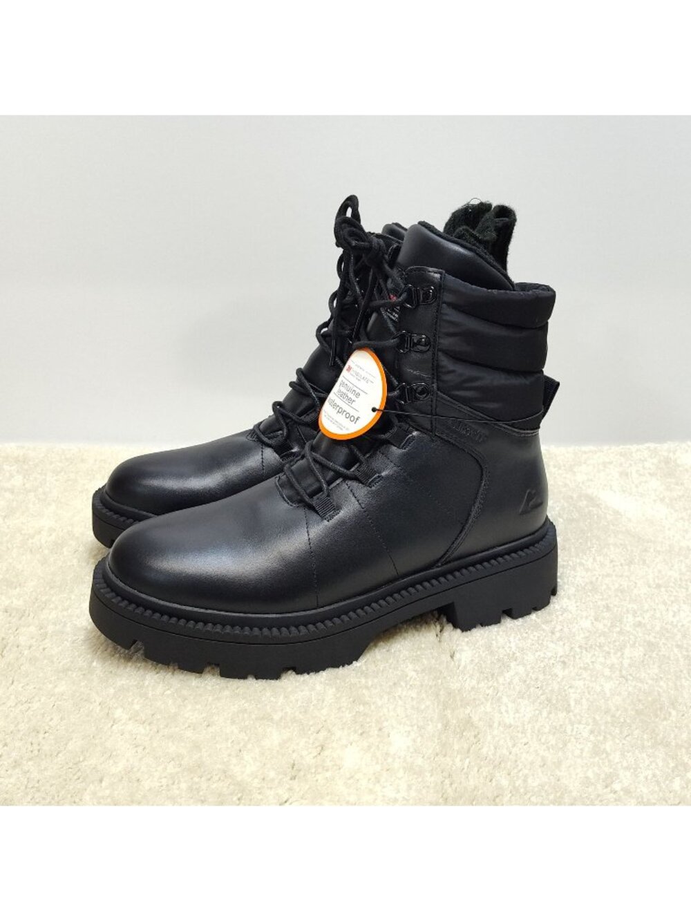 Ozark Trail Women 9 Combat Snow Boots Waterproof Leather 400g 3M Thinsulate NWT